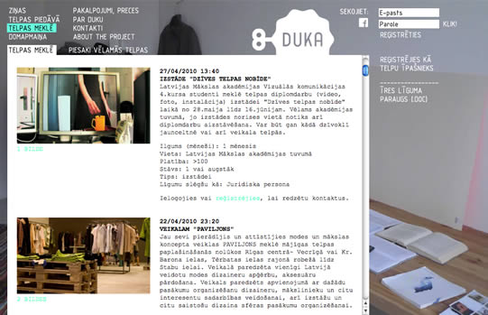 DUKA - a connection point for owners of vacant spaces and shops/studios