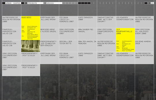 personal portfolio web for scene designer / art director Lennart Günther